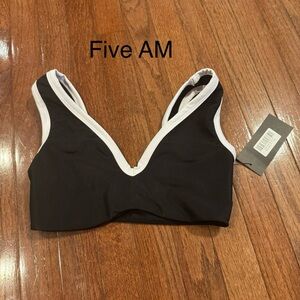 Five AM Black and White Women's Bra